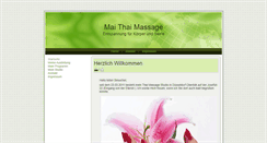 Desktop Screenshot of mai-thai-massage.de