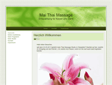 Tablet Screenshot of mai-thai-massage.de